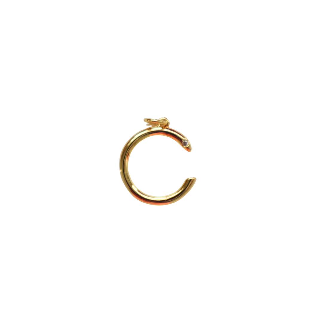 Gold Filled Skinny “C” Charm