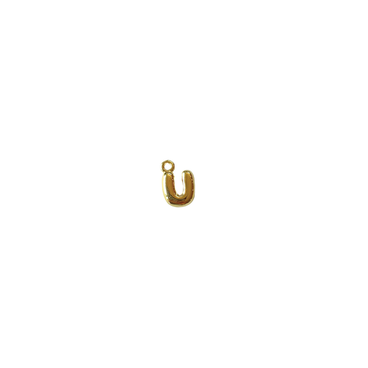 Mini Gold Filled Bubble Letter “U”