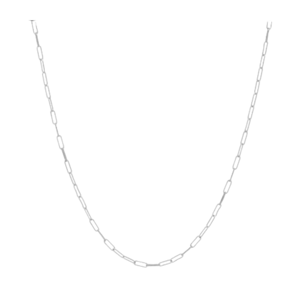 Sterling Silver Paperclip Chain Necklace