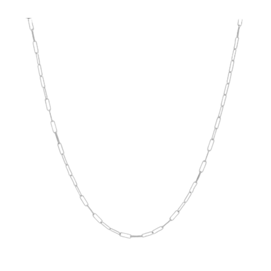 Sterling Silver Paperclip Chain Necklace