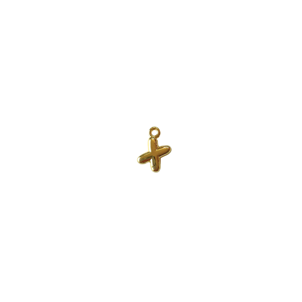 Mini Gold Filled Bubble Letter “X”