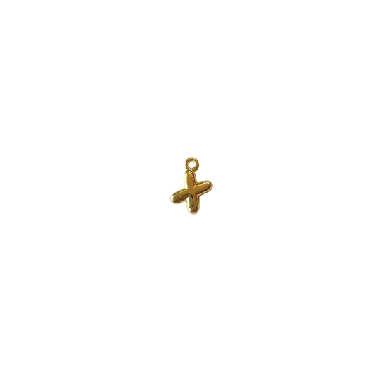 Mini Gold Filled Bubble Letter “X”