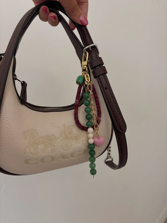 Spunky Beaded Bag Charm
