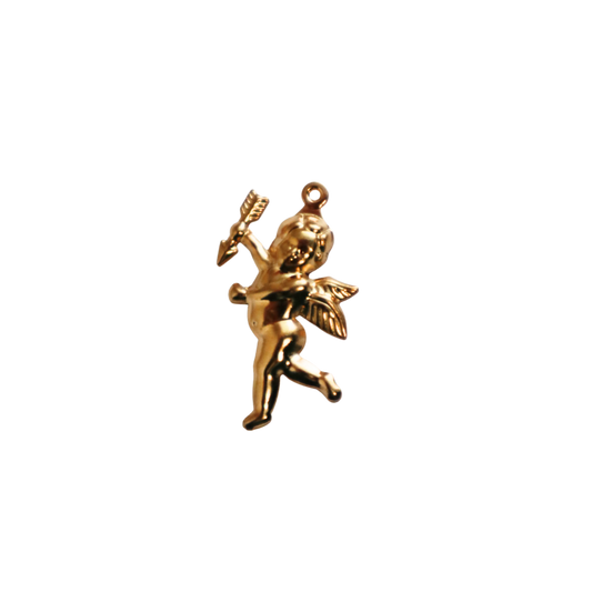 Gold Cupid Charm