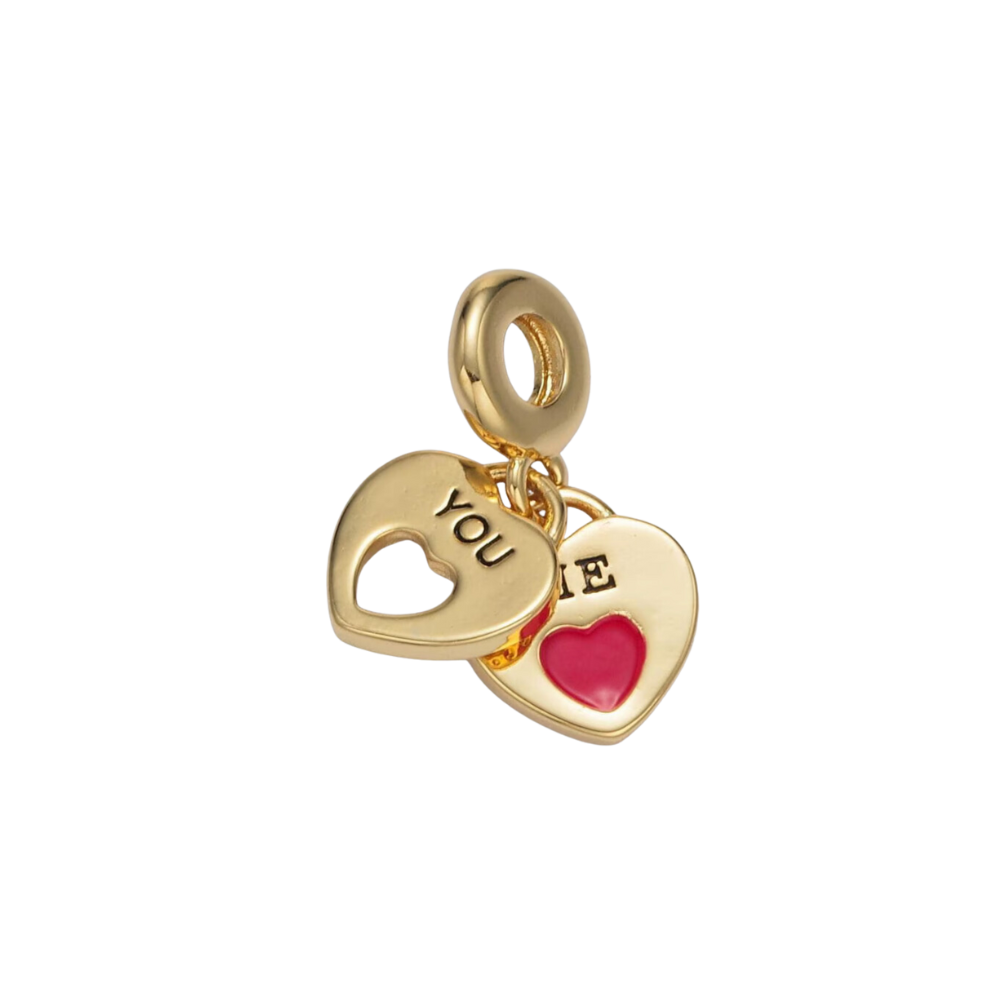 Slider Red/Black You/Me Charm