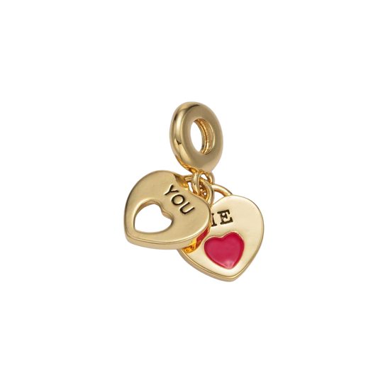 Slider Red/Black You/Me Charm