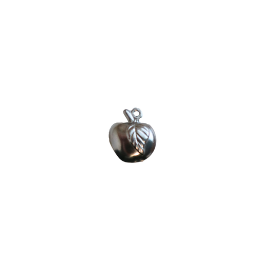 Silver Apple Charm