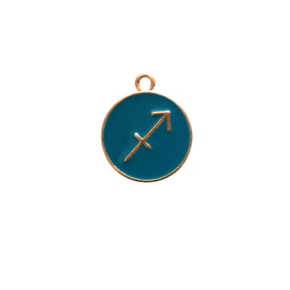 Big Blue Sagittarius Charm