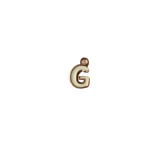 Small White “G” Charm