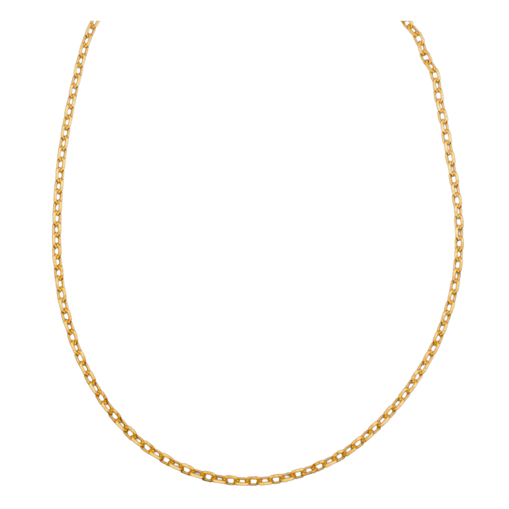 Gold Cable Chain Necklace