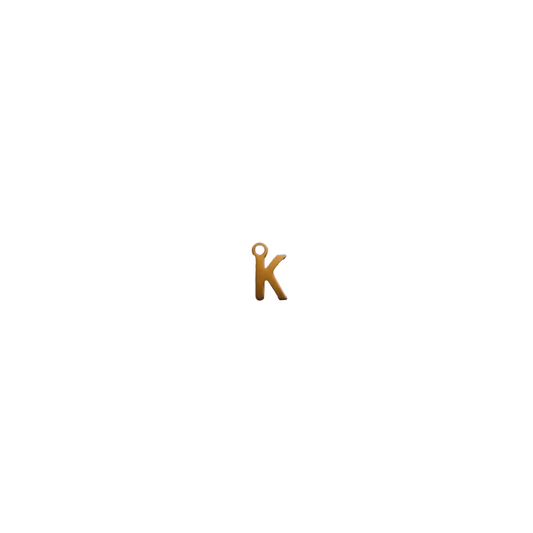 Small Gold Letter “K”