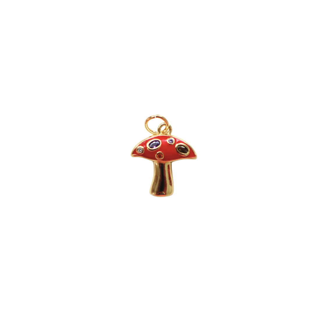 Gold Filled Red Mushroom