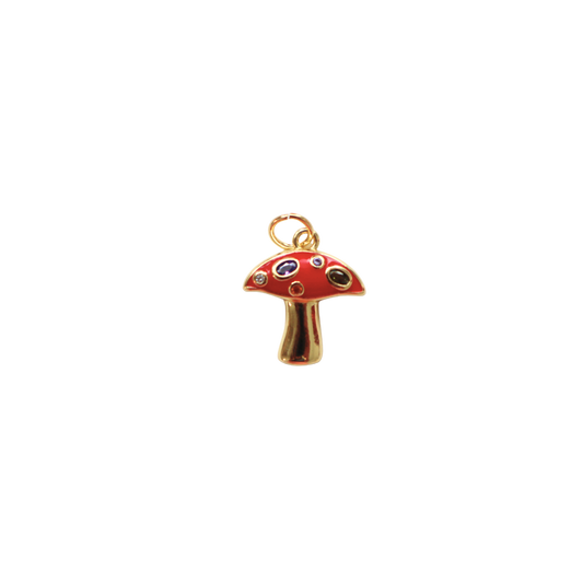 Gold Filled Red Mushroom