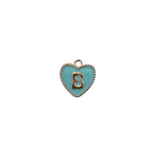 Blue Textured “B” Heart