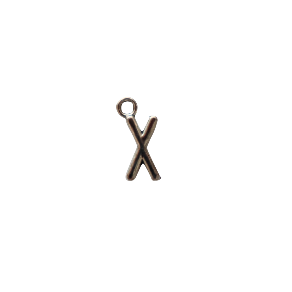 Silver Letter “X”