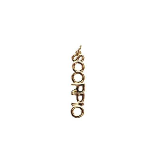 Long Gold Filled Scorpio Charm