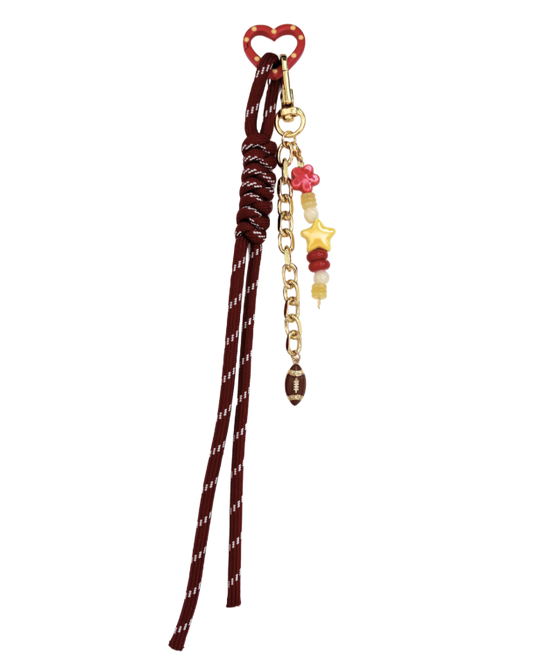 Gold Chiefs Bag Charm