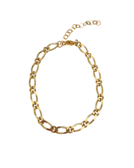 Gold Figaro Chain Bracelet