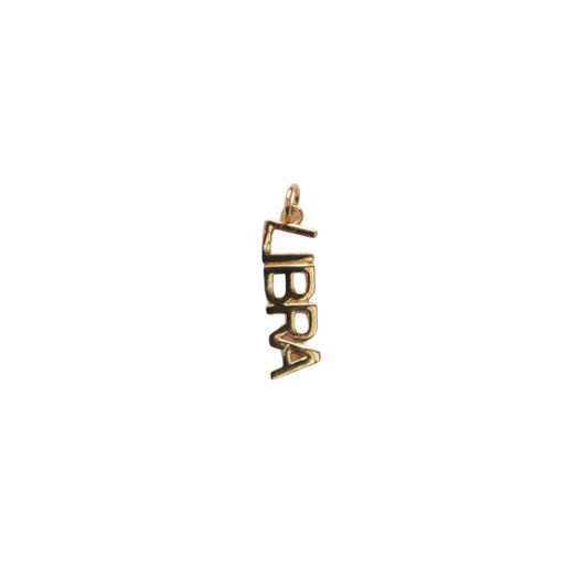 Long Gold Filled Libra Charm