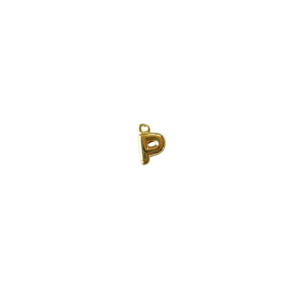 Mini Gold Filled Bubble Letter “P”