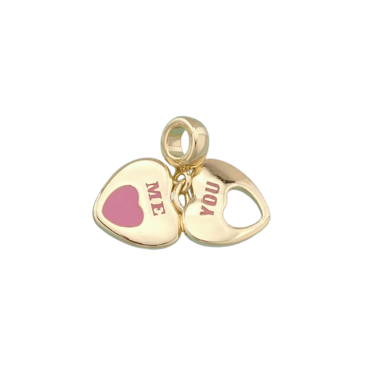 Slider Pink You/Me Charm